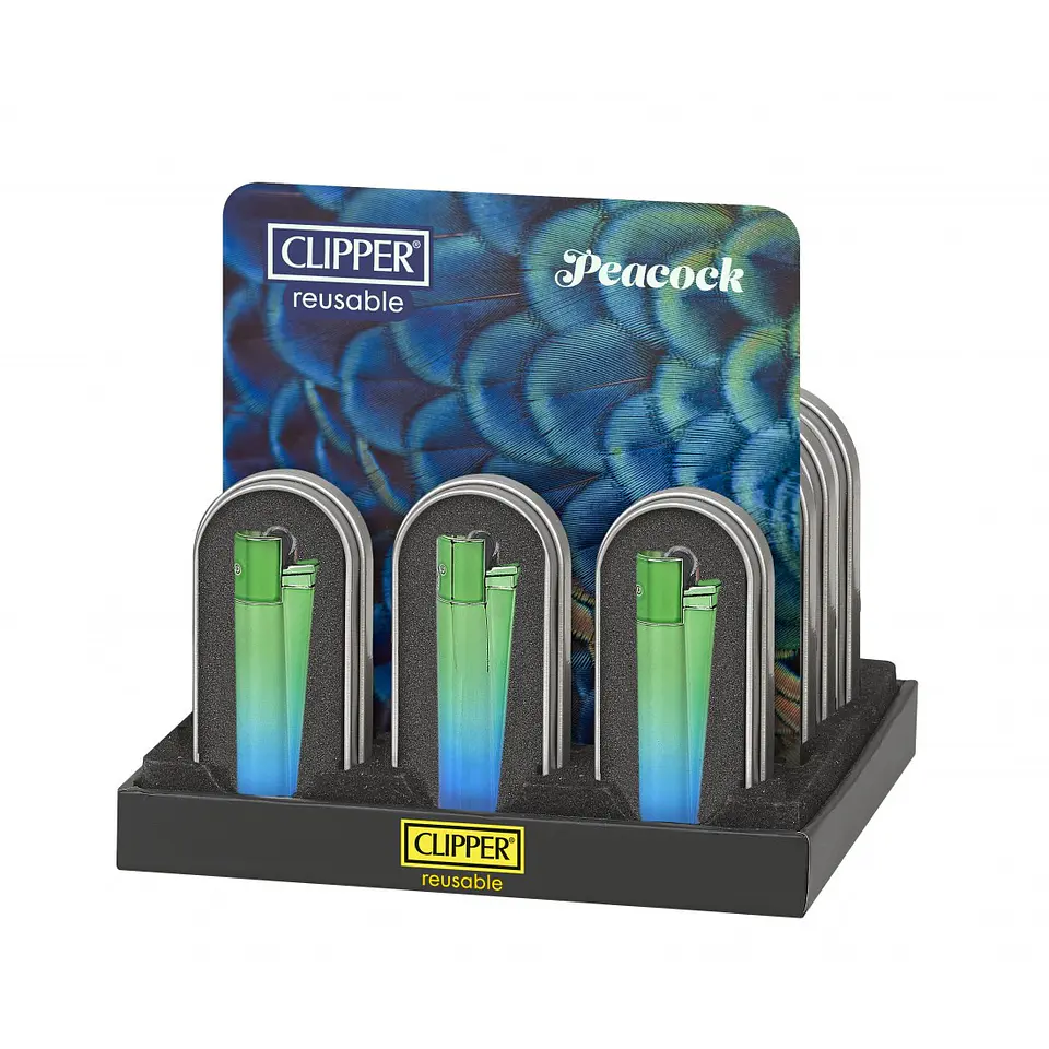 ENCENDEDOR METAL PEACOCK - CLIPPER 1
