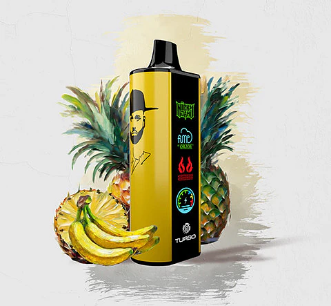 VAPORIZADOR DESECHABLE NICKY JAM FUME 15000 PUFF 0% - CALOR JUICE (BANANA PINEAPPLE)