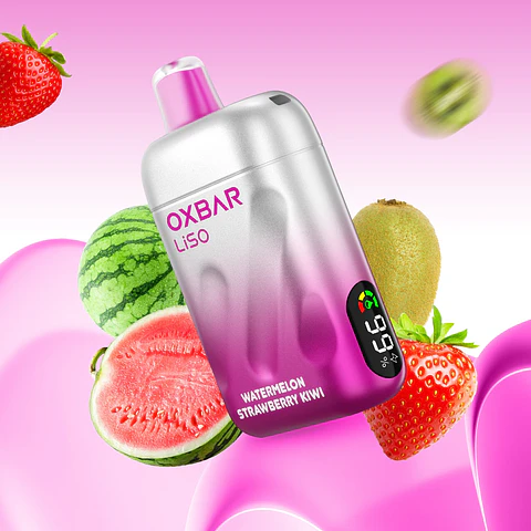 VAPER DESECHABLE WATERMELON STRAWBERRY KIWI 28000 PUFFS 5% - OXBAR LISO
