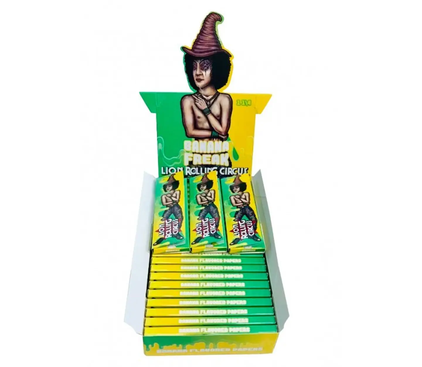 PAPEL FLAVOUR 1 1/4 BANANA FREAK - LION ROLLING CIRCUS 1