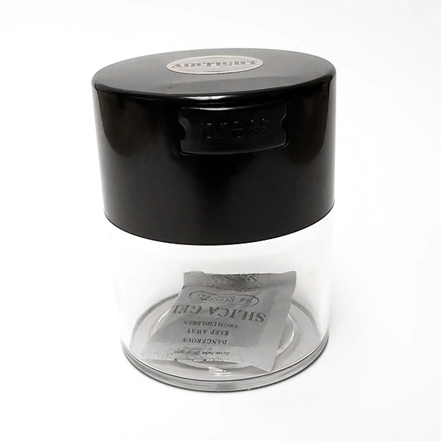 CONTENEDOR AIRTIGHT TRANSPARENT BASE BLACK 300ML 1