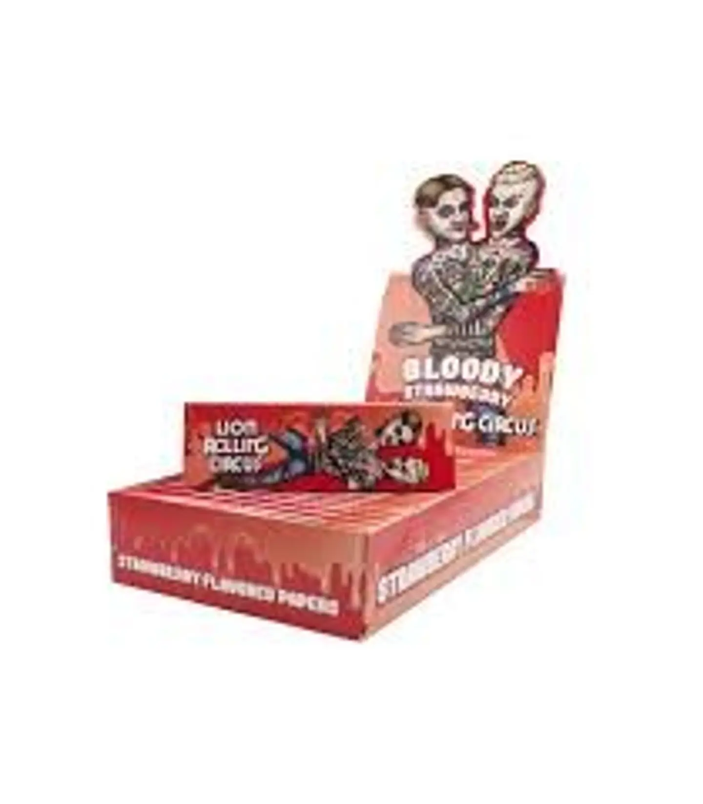 PAPEL FLAVOUR 1 1/4 BLOODY STRAWBERRY - LION ROLLING CIRCUS 1