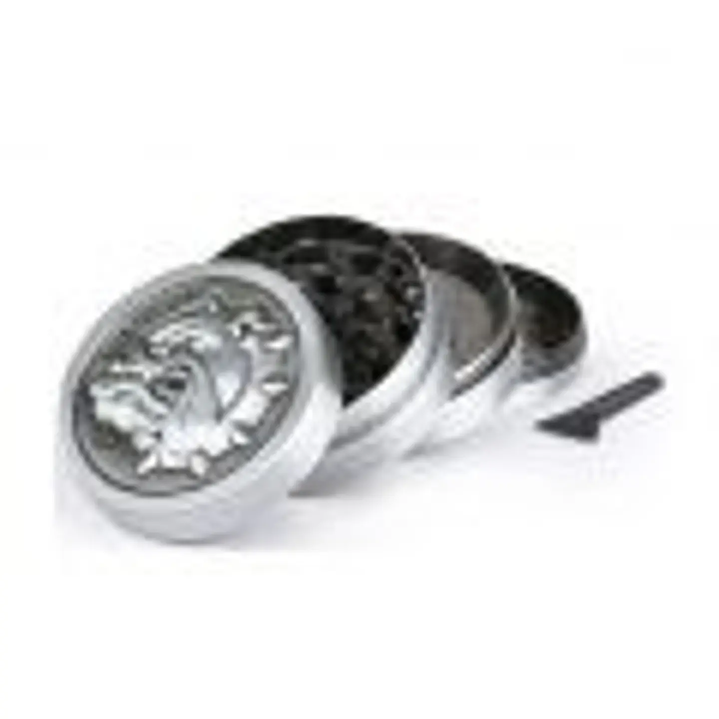 MOLEDOR GRINDER METÁLICO SILVER 4 PARTES - THE BULLDOG AMSTERDAM 1