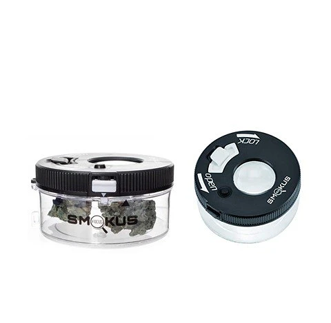 CONTENEDOR HERMÉTICO CON LUPA SMOKUS FOCUS JETPACK