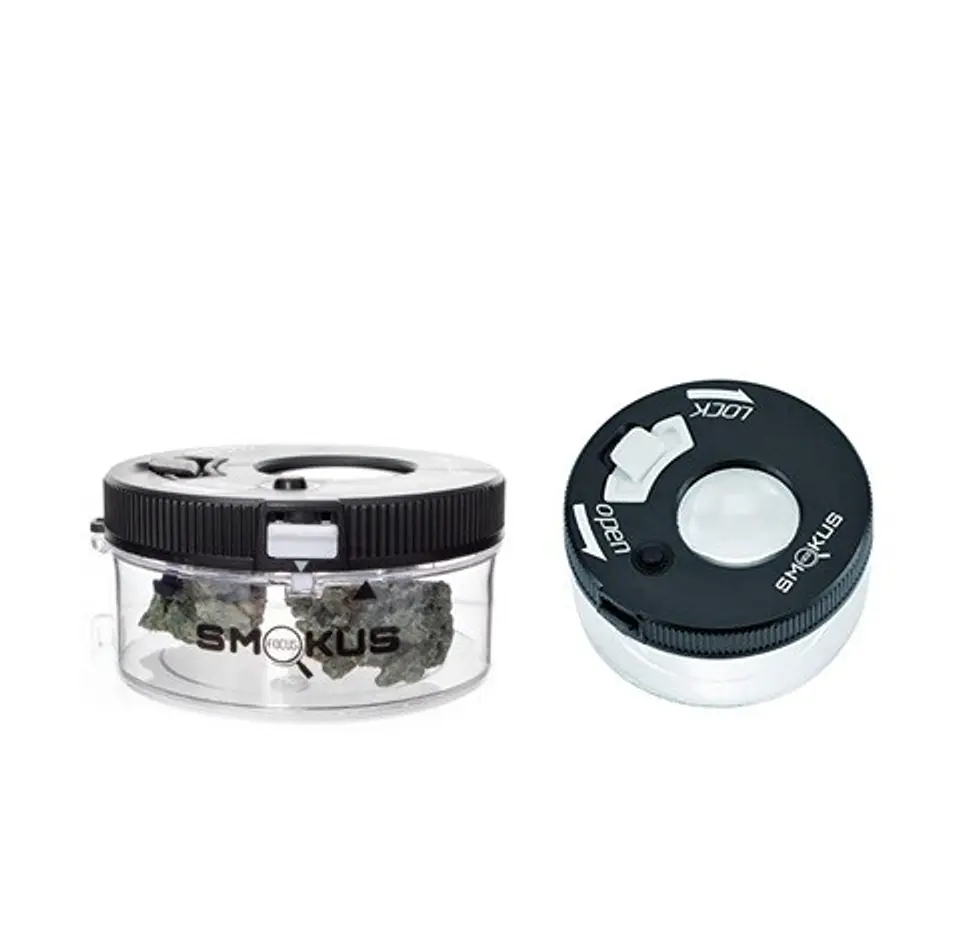 CONTENEDOR HERMÉTICO CON LUPA SMOKUS FOCUS JETPACK 1