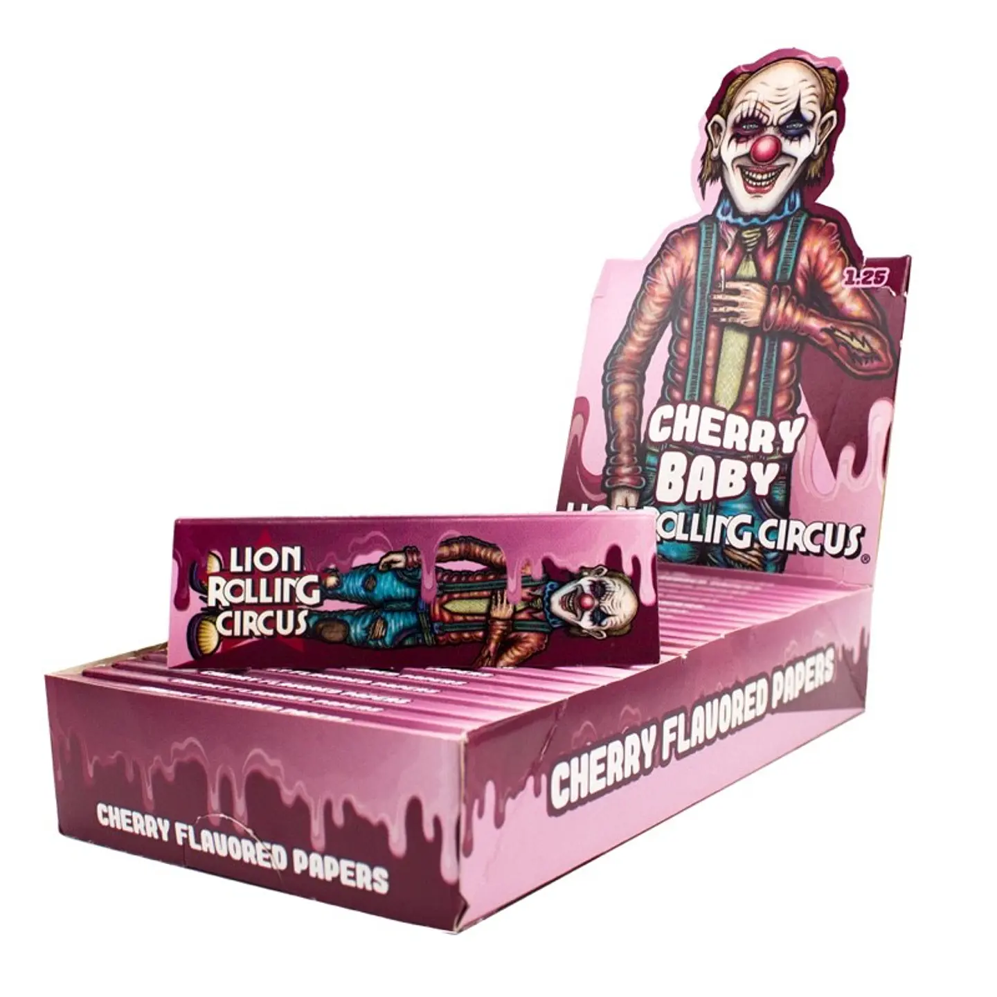 PAPEL FLAVOUR 1 1/4 CHERRY BABY - LION ROLLING CIRCUS 1