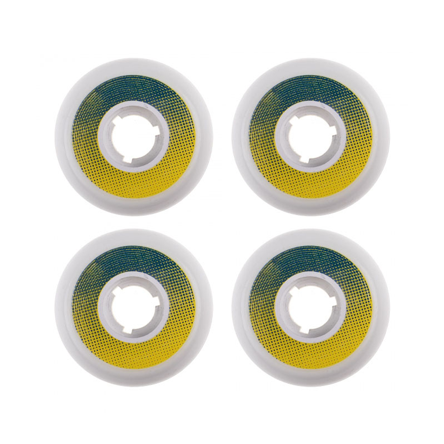 Dead Wheels Team White Blue Yellow 58mm 88A