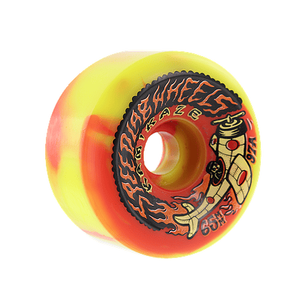 Speedlab Kamikaze 65mm 97a YEL/RED Swirl