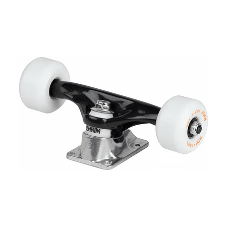 Mini Logo 8.0"  Black/Raw Trucks Pack completo