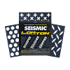 Seismic: 60-Grit Lokton Longboard Griptape (3 Square Packs)