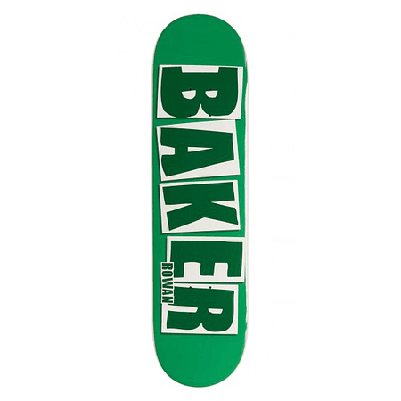 Baker Rowan Brand Logo Green Foil 8.0" Skate