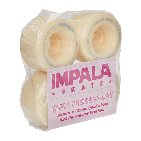 Impala 4 Pack Wheels Quad - Pastel Yellow