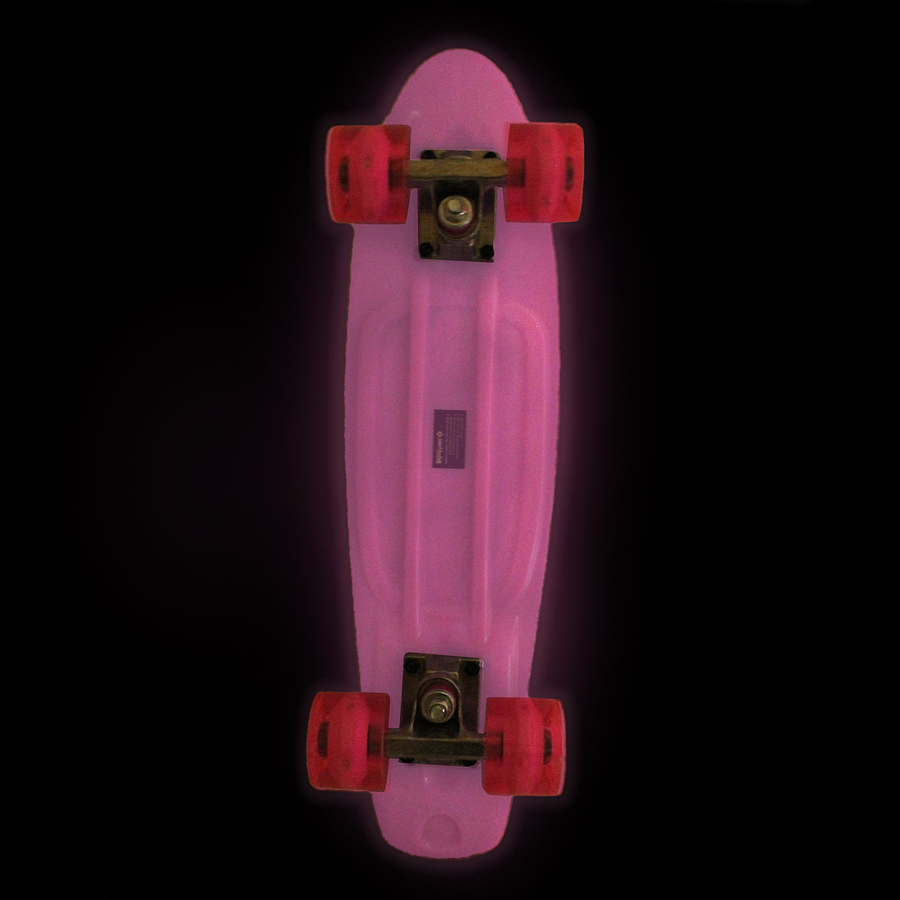 Street Surfing Plastic Cruiser Beach Board Glow Pink 