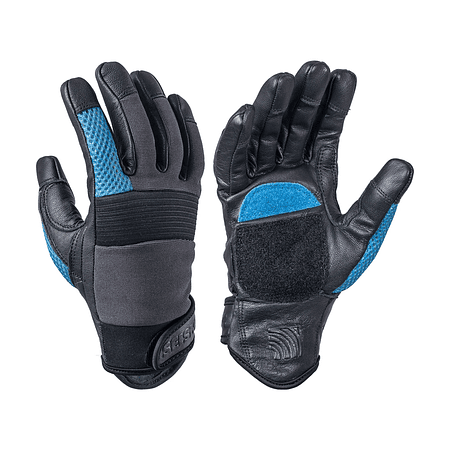 Seismic Race Black/Blue Guantes Longboards