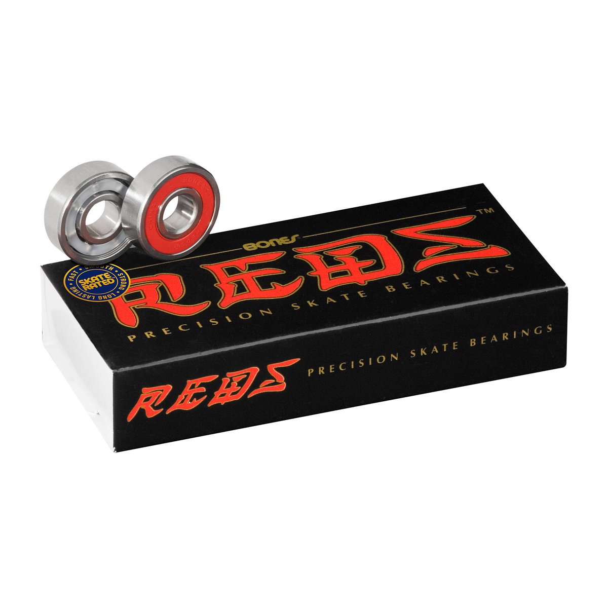 Bones REDS - Set Di 8 Cuscinetti Per Pattini Con Distanziatori E Rondelle | Bundle Completo