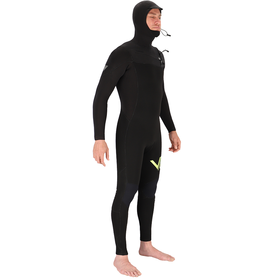 Ve Wetsuits Kaiyou Pro Hooded 4/3 CZ Fully Taped All Black