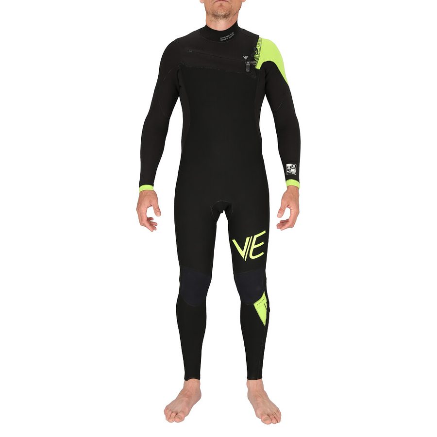 Ve Wetsuits Kaiyou Pro Cz 4/3 Black/Green