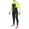 Ve Wetsuits BTS Back Zip 4/3 Black/Green