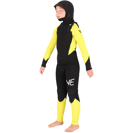 Ve Wetsuits Mizudori Kids Hooded 4/3 Black / Yellow