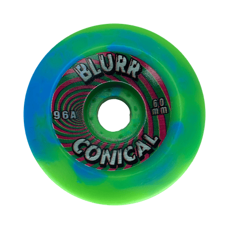 Blurr Re-Issue Wheels - 60MM 96A Swirls Conicals 