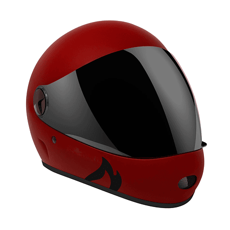 Predator DH6-Xe Matte Red Casco Integral