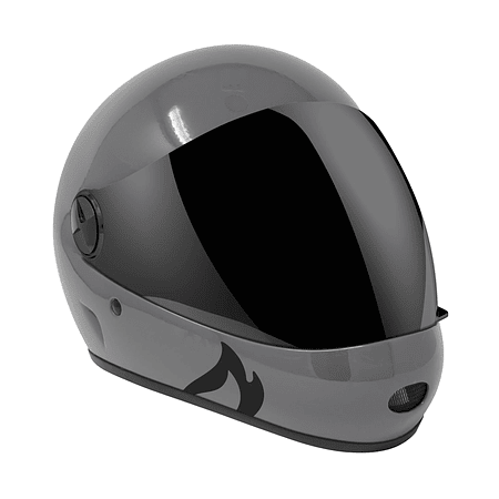 Predator DH6-Xe Gloss Grey Casco Integral