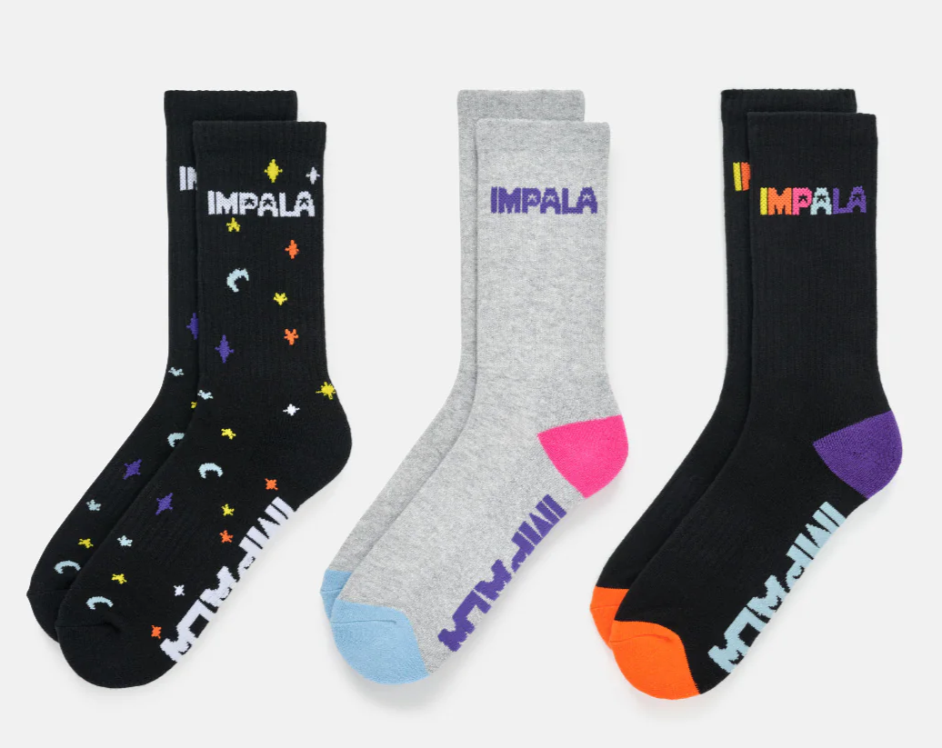 Impala Skate Sock 3pk