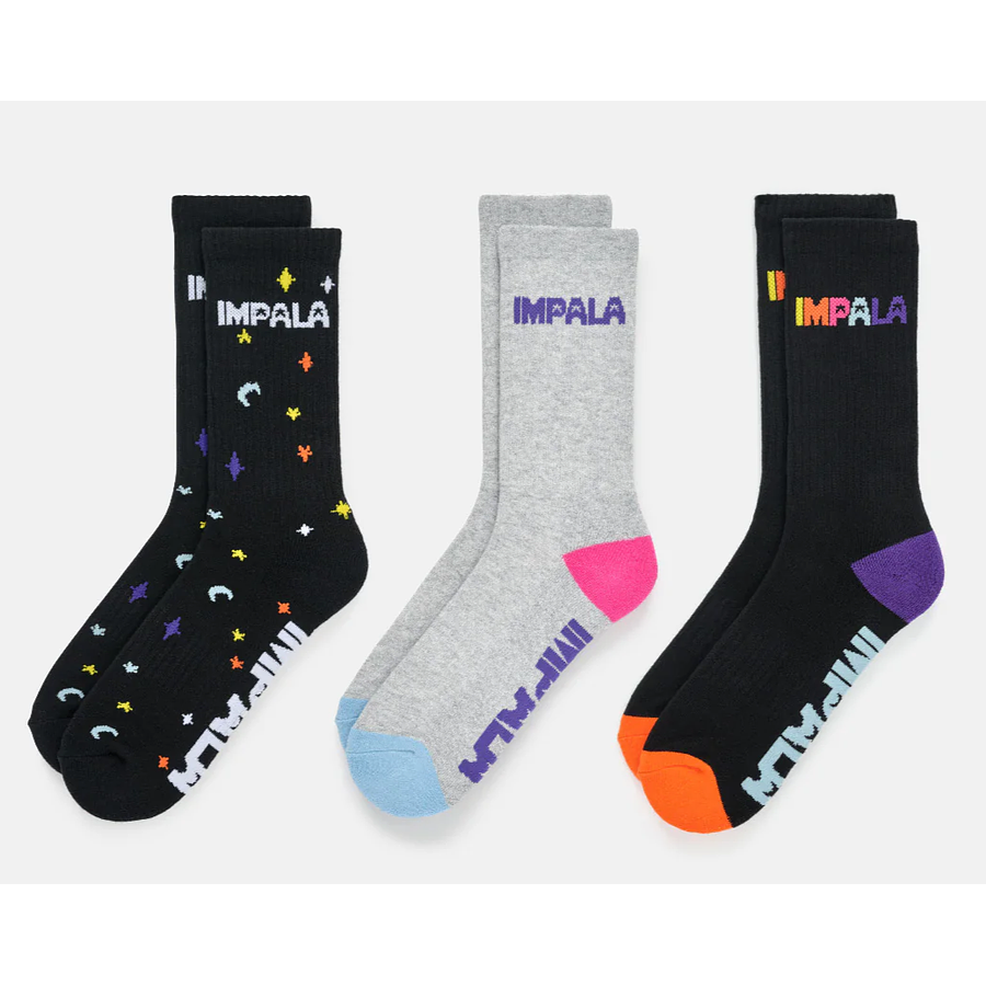 Impala Skate Sock 3pk - Twinkle Calcetines