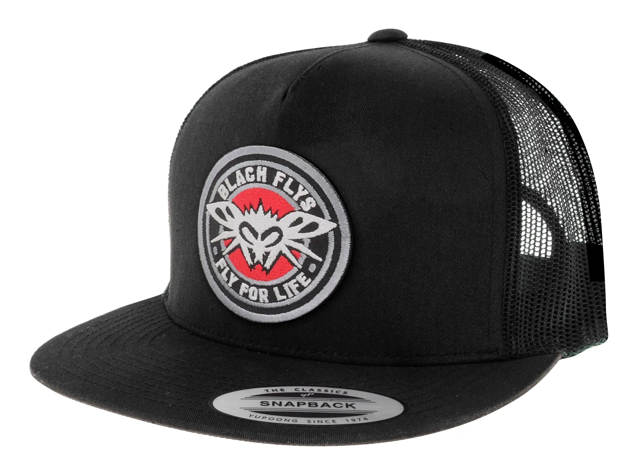 Black Flys 4 Life Patch Trucker