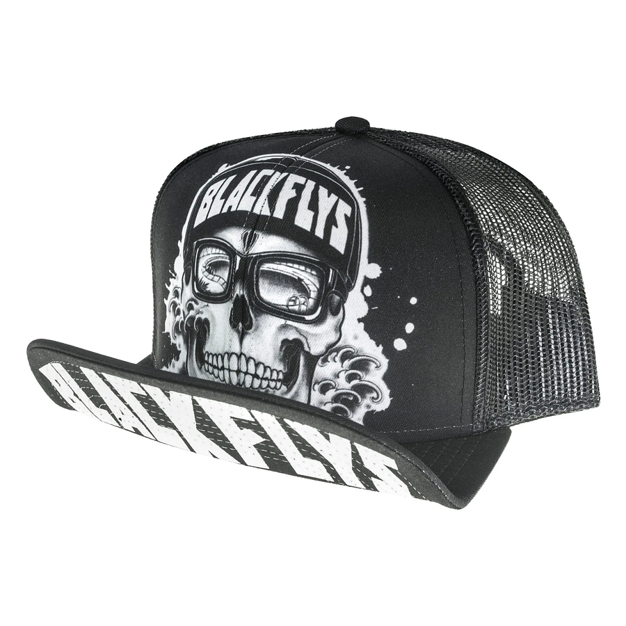 Black Flys Backyard Homie Flip-Bill Trucker