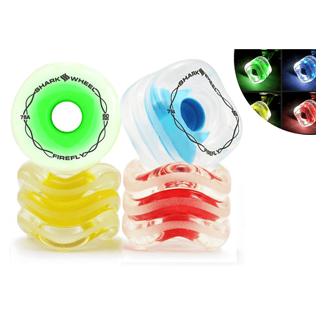 Shark Wheel FireFly 60mm Full Colors Ruedas Longboard