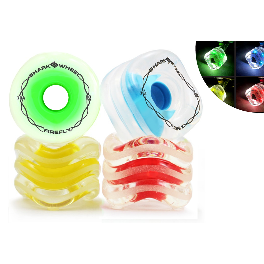 Shark Wheel FireFly 60mm Full Colors Ruedas Longboard