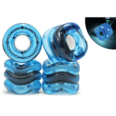 Shark Wheel FireFly 60mm Blue Colors Ruedas Longboard