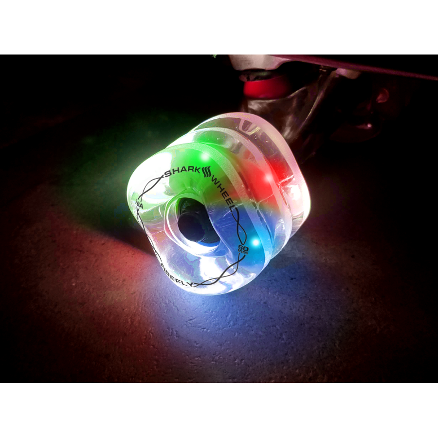 Shark Wheel FireFly 60mm Clear Multi Color Ruedas Longboard