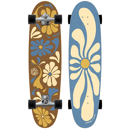 Carver Raw GRLSWIRL LONGSWIRL 38" CX  Surfskate Completo
