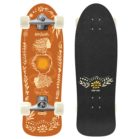 Carver Raw CX Sunflower 31" GrlsWirl Surfskate Completo