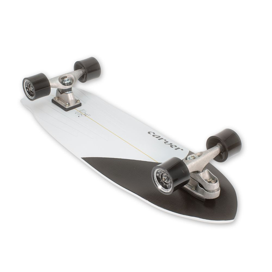Carver C7 Coal Satin 32.5'' Black Tip Surfskate Complete (V4)