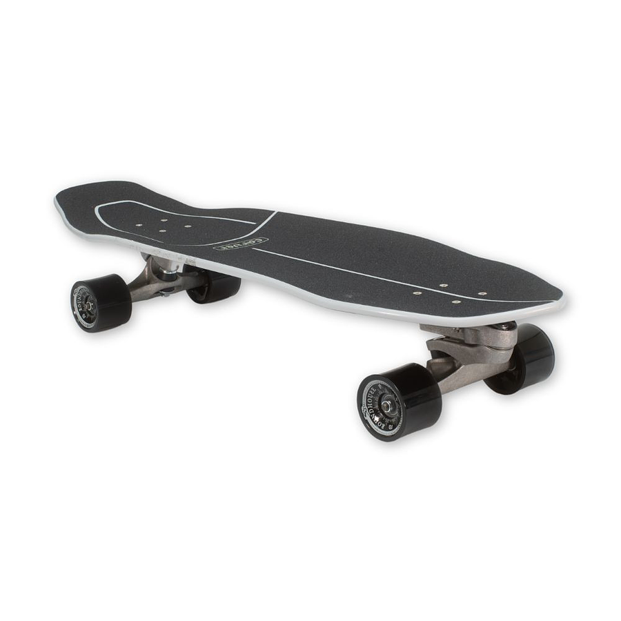 Carver C7 Coal Satin 32.5'' Black Tip Surfskate Complete (V4)