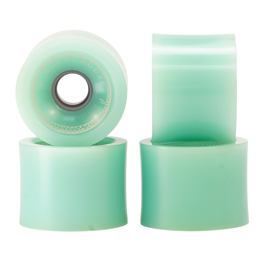 Roundhouse 69 x 52mm Concave -Glass Green Wheel Set Ruedas