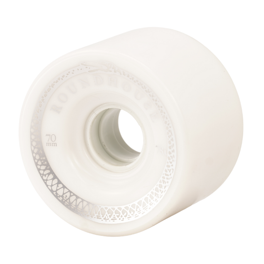Roundhouse 70 x 48mm Mag  -Shell White Wheel Set Ruedas