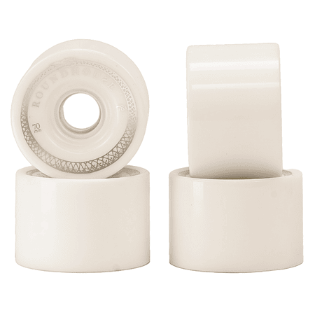 Roundhouse 70 x 48mm Mag  -Shell White Wheel Set Ruedas