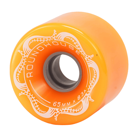 Roundhouse 65mm Slick -Orange Glo Wheel Set Ruedas
