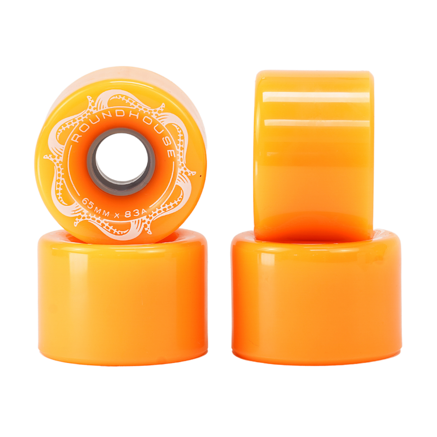 Roundhouse 65mm Slick -Orange Glo Wheel Set Ruedas