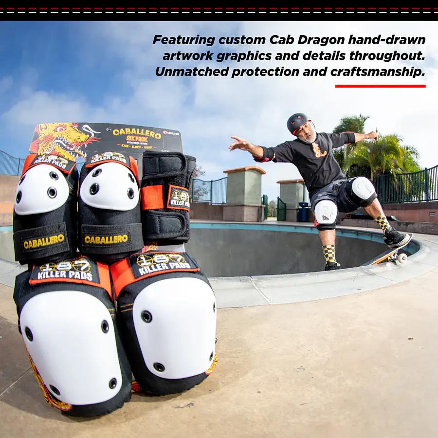 187 Killer Pads Six Pack Steve Caballero Protecciones