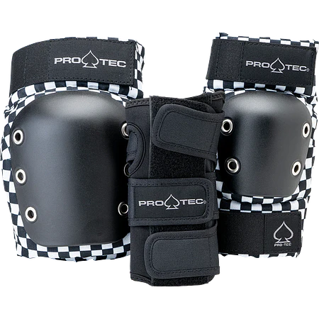 Protec Street Gear 3 pack Open Black Checker Protecciones