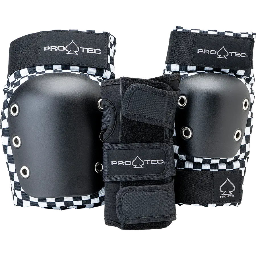 Protec Street Gear 3 pack Open Black Checker Protecciones