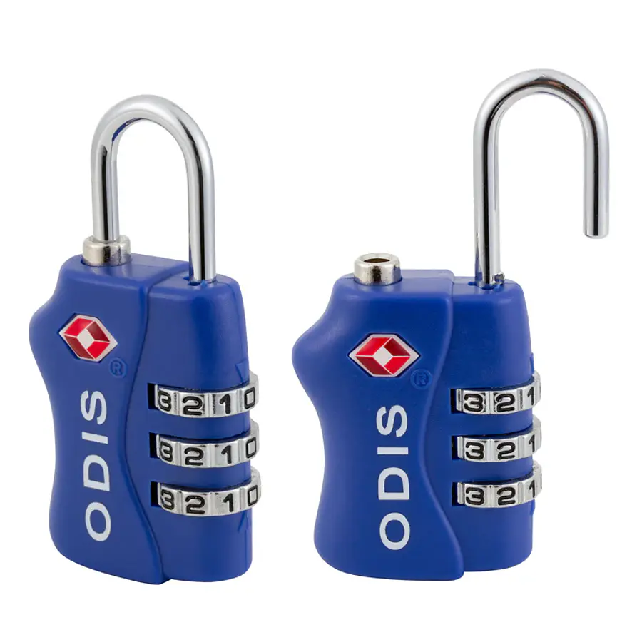 2 Candados Odis Tsa Maleta Viaje Con Clave - Azul