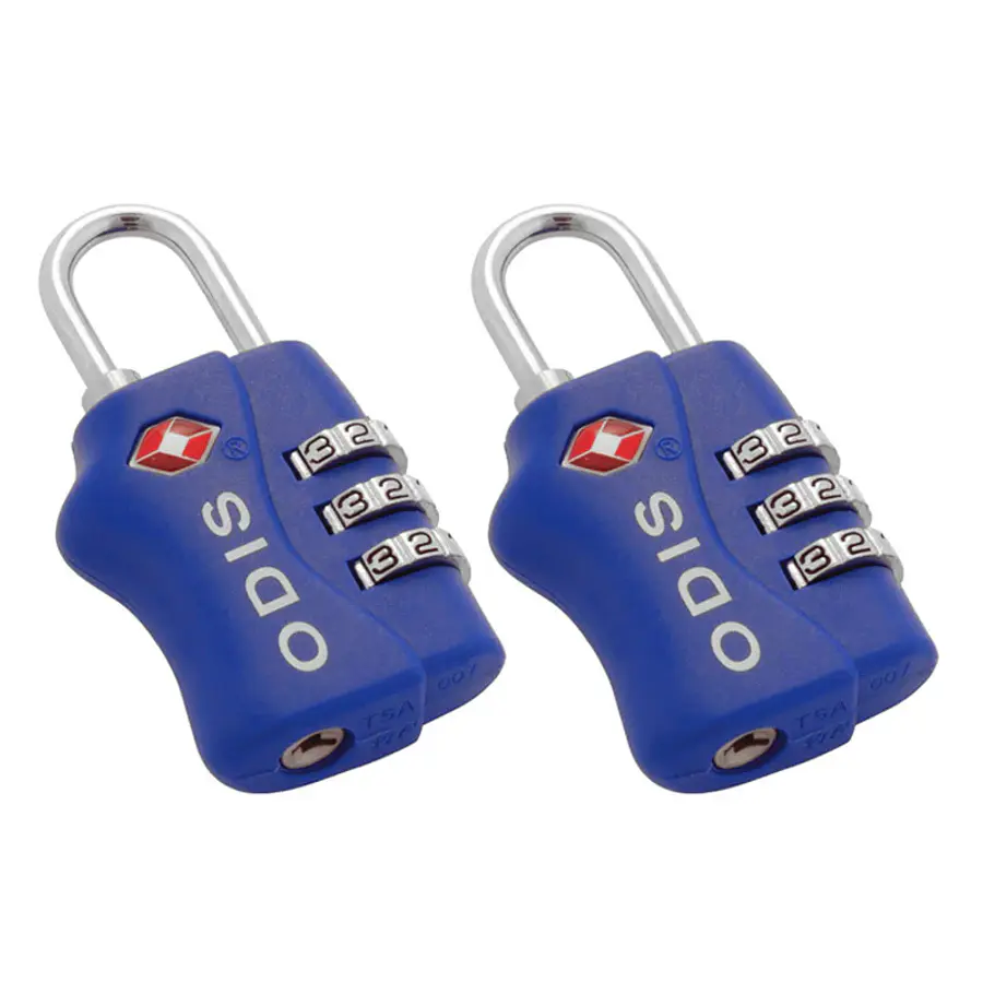 2 Candados Odis Tsa Maleta Viaje Con Clave - Azul