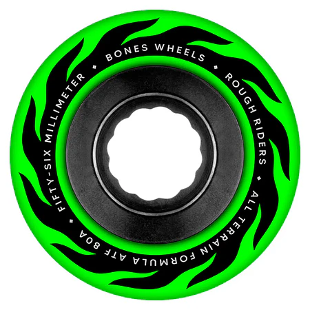 Bones ATF Eternal Flame Rough Riders Green 56mm 80A Ruedas Skate