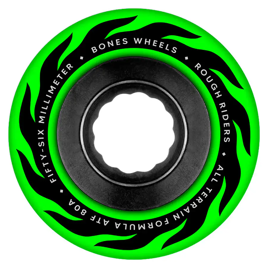 Bones ATF Eternal Flame Rough Riders Green 56mm 80A Ruedas Skate